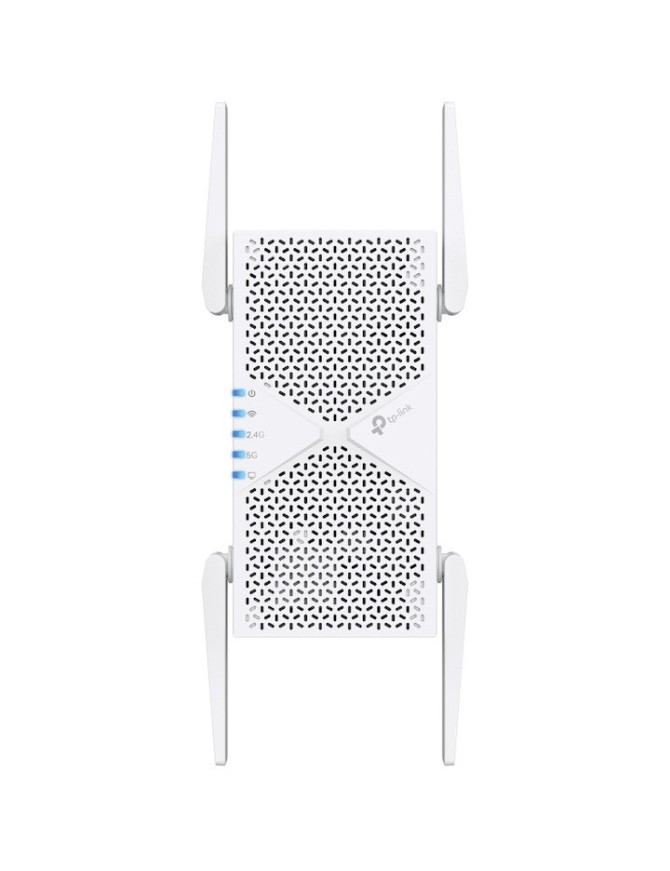 Range Extender TP-LINK RE405BE, BE6500, Wi-Fi 7 Dual-Band, 1 x 2.5 Gbps port, tehnologie EasyMesh, MLO, White