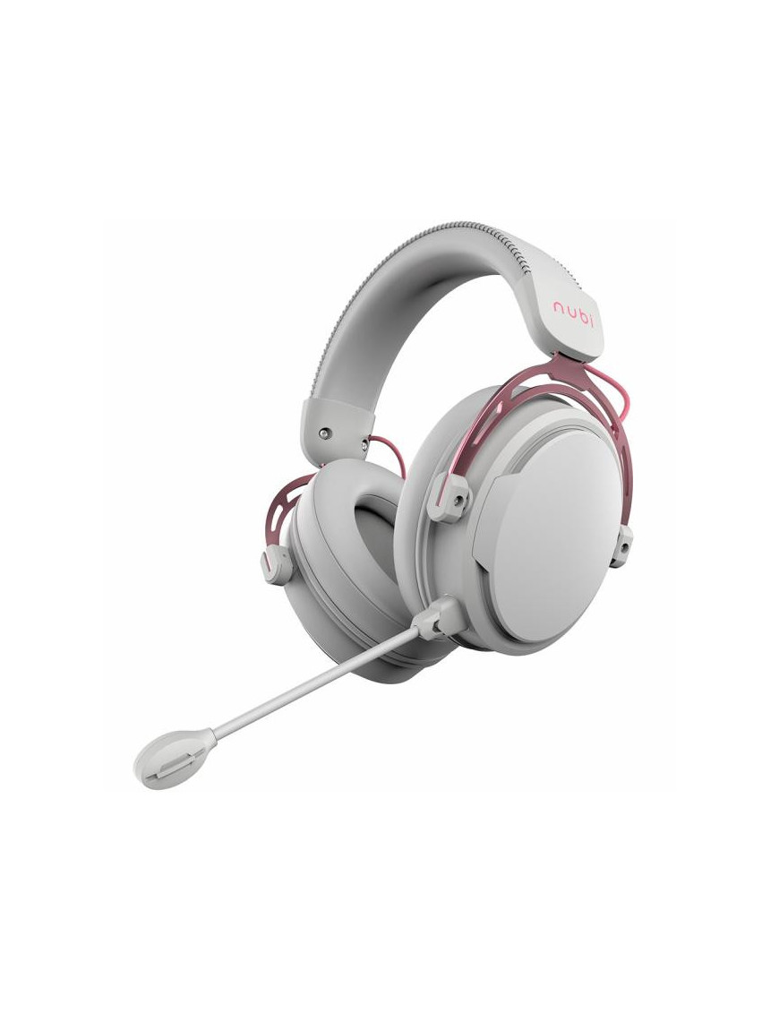 Casti gaming cu microfon NUBI NH1-RG, Over-Ear, Microfon Detasabil, Rose Gold