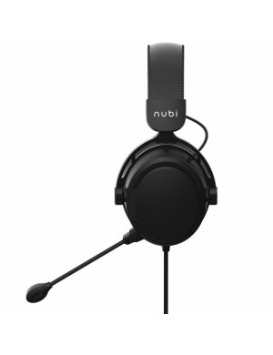 Casti gaming cu microfon NUBI NH1-SE-BL, Over-Ear, Microfon Detasabil, Black