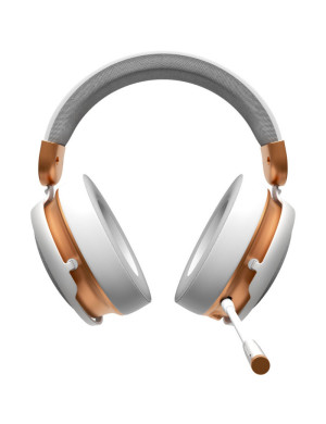 Casti gaming DARK PROJECT Sono, Microfon, Difuzor 53 mm, White/Gold