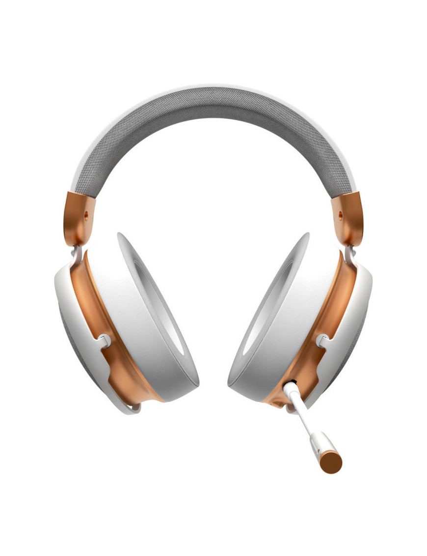 Casti gaming DARK PROJECT Sono, Microfon, Difuzor 53 mm, White/Gold