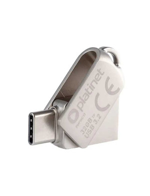 Memorie USB PLATINET PMFMC32, 32 GB, USB A - USB-C, Argintiu