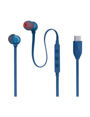 Casti cu fir JBL Tune 310C, USB-C, Albastru