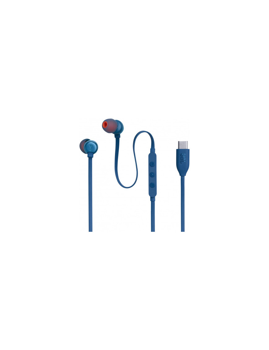 Casti cu fir JBL Tune 310C, USB-C, Albastru