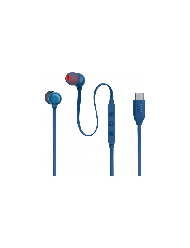 Casti cu fir JBL Tune 310C, USB-C, Albastru