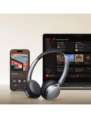 Casti Wireless Over-Ear UGREEN HiTune Studio Plus HP207, Bluetooth 6.0, TWS, ANC, Brown