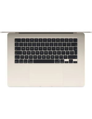 Laptop Apple MacBook Air 15 with Liquid Retina (2026) Z1LT000GX, Apple M5 10-core, 15.3 inch, RAM 24GB, SSD 512GB, Apple M5 10-core Graphics, Int KB, macOS, Starlight