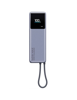 PowerBank XIAOMI BHR9361GL, 10000 mAh, 165W, 1x USB-C, Cablu USB-C integrat, Silver
