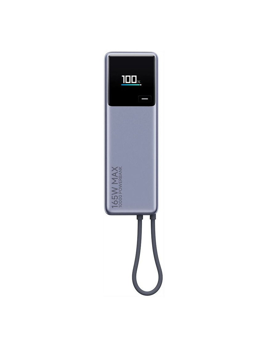 PowerBank XIAOMI BHR9361GL, 10000 mAh, 165W, 1x USB-C, Cablu USB-C integrat, Silver