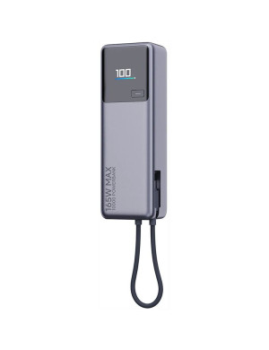 PowerBank XIAOMI BHR9361GL, 10000 mAh, 165W, 1x USB-C, Cablu USB-C integrat, Silver
