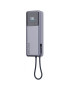 PowerBank XIAOMI BHR9361GL, 10000 mAh, 165W, 1x USB-C, Cablu USB-C integrat, Silver