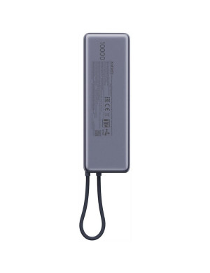 PowerBank XIAOMI BHR9361GL, 10000 mAh, 165W, 1x USB-C, Cablu USB-C integrat, Silver