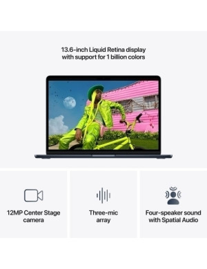 Laptop Apple MacBook Air 13 with Liquid Retina (2026) Z1L8000D6, Apple M5 10-core, 13.6 inch, RAM 32GB, SSD 2TB, Apple M5 10-cor