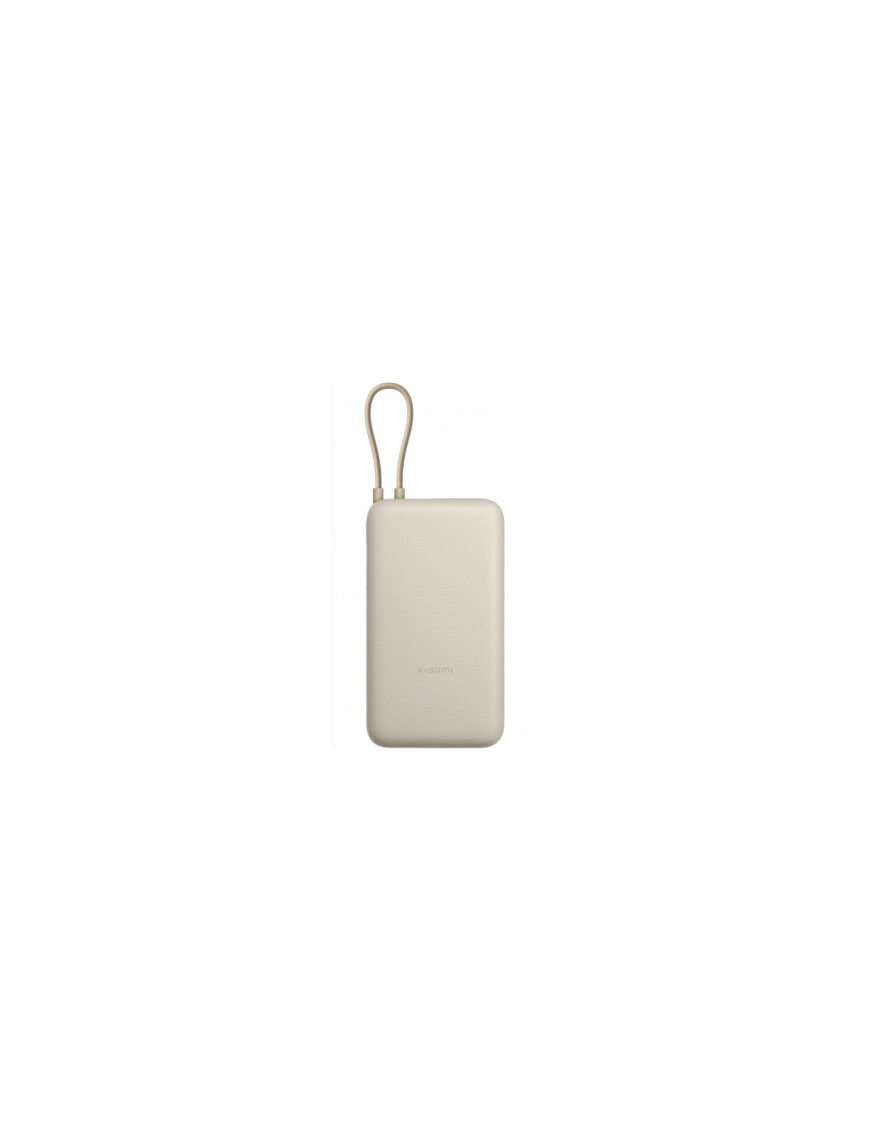 Powerbank XIAOMI BHR8851GL, 20000 mAh, 33W, 1 x USB-A - 1 x USB-C, Cablu USB-C integrat, Bej