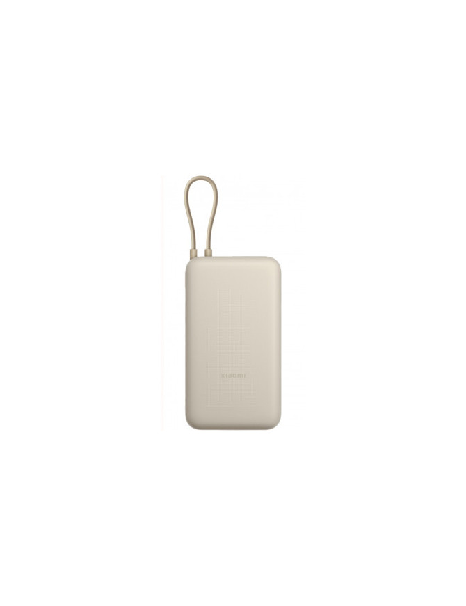 Powerbank XIAOMI BHR8851GL, 20000 mAh, 33W, 1 x USB-A - 1 x USB-C, Cablu USB-C integrat, Bej