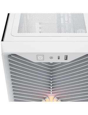 Carcasă PC CORSAIR 3200D RS ARGB, Mid Tower, ATX, Tempered Glass, White