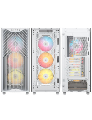 Carcasă PC CORSAIR 3200D RS ARGB, Mid Tower, ATX, Tempered Glass, White