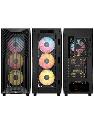 Carcasă PC CORSAIR 3200D RS ARGB, Mid Tower, ATX, Tempered Glass, Black