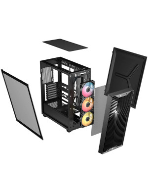 Carcasă PC CORSAIR 3200D RS ARGB, Mid Tower, ATX, Tempered Glass, Black