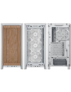 Carcasă CORSAIR FRAME 4000D RS Wood, Mid-Tower, E-ATX, White