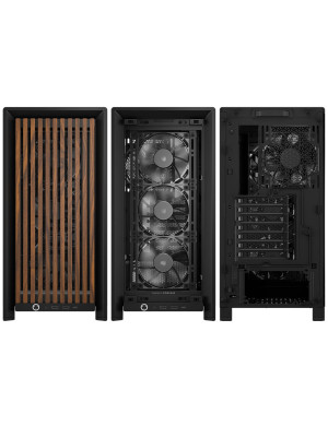 Carcasă CORSAIR FRAME 4000D RS Wood, Mid-Tower, E-ATX, Black
