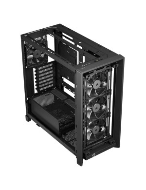 Carcasă CORSAIR FRAME 4000D RS Wood, Mid-Tower, E-ATX, Black