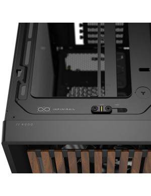 Carcasă CORSAIR FRAME 4000D RS Wood, Mid-Tower, E-ATX, Black