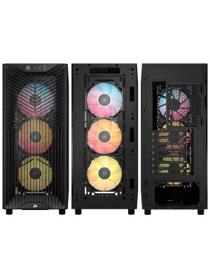 Carcasă PC CORSAIR 3200D RS ARGB, Mid Tower, ATX, Tempered Glass, Smoke