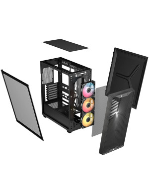 Carcasă PC CORSAIR 3200D RS ARGB, Mid Tower, ATX, Tempered Glass, Smoke