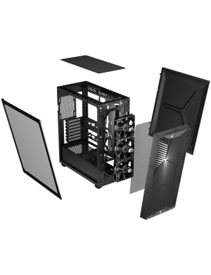 Carcasă CORSAIR 3200D RS, RGB Airflow, Mid-Tower, ATX, Smoke