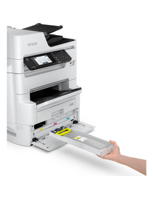 Multifunctional inkjet color EPSON WorkForce Pro WF-C879RDWF + Stand cu role + Tava suplimentara 500 coli