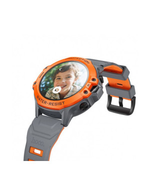 Smartwach HOCO Y107, 4G, Bluetooth, 1.28inch, Android / iOS, Portocaliu