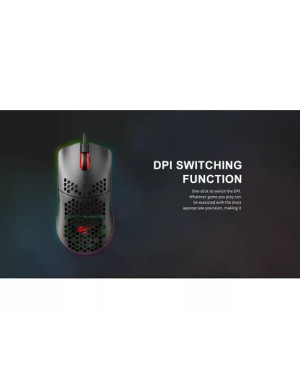 Mouse gaming cu fir HAVIT MS1023, senzor optic 4800 DPI, iluminare RGB, USB, negru