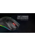 Mouse gaming cu fir HAVIT MS1023, senzor optic 4800 DPI, iluminare RGB, USB, negru