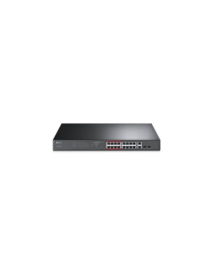 Switch TP-LINK TL-SL1218MP, 16 porturi, PoE, Black