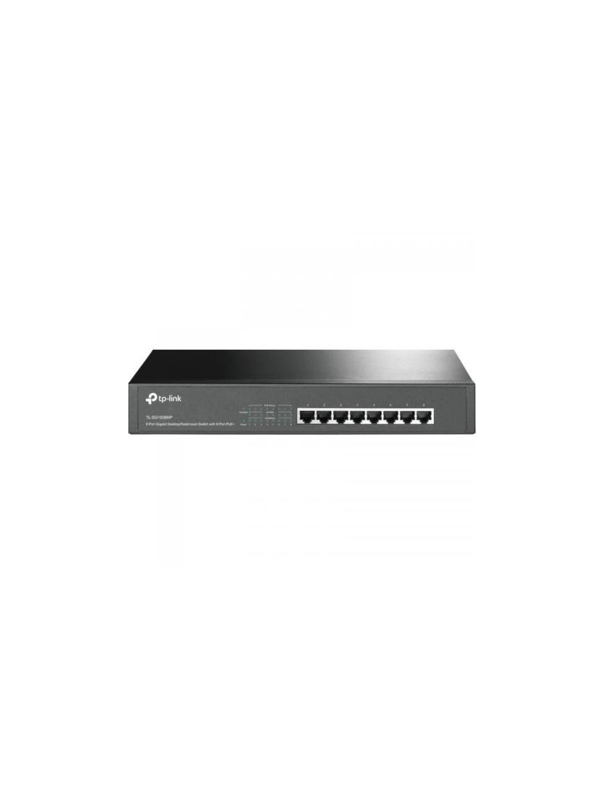Switch TP-LINK TL-SG1008MP, 8 porturi, PoE, Black