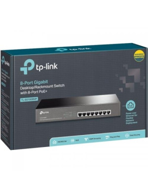 Switch TP-LINK TL-SG1008MP, 8 porturi, PoE, Black