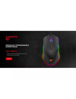 Mouse gaming cu fir HAVIT MS814 – precizie de 7000 DPI și design ergonomic pentru performanță maximă