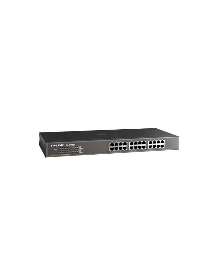 Switch TP-LINK TL-SF1024, 24 porturi 10/100Mbps, Black