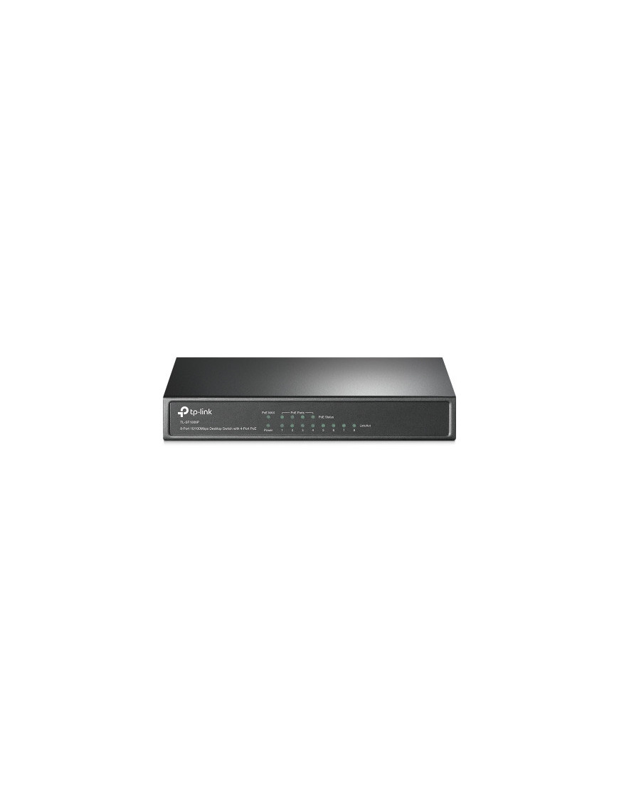Switch TP-LINK TL-SF1008P, 8 porturi (4 PoE). Black