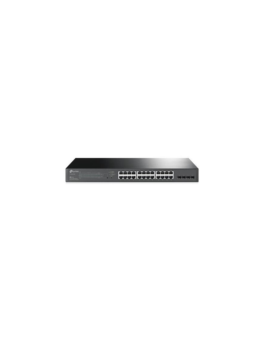 Switch TP-LINK JetStream TL-SG2428P, 24 porturi, PoE+, Black