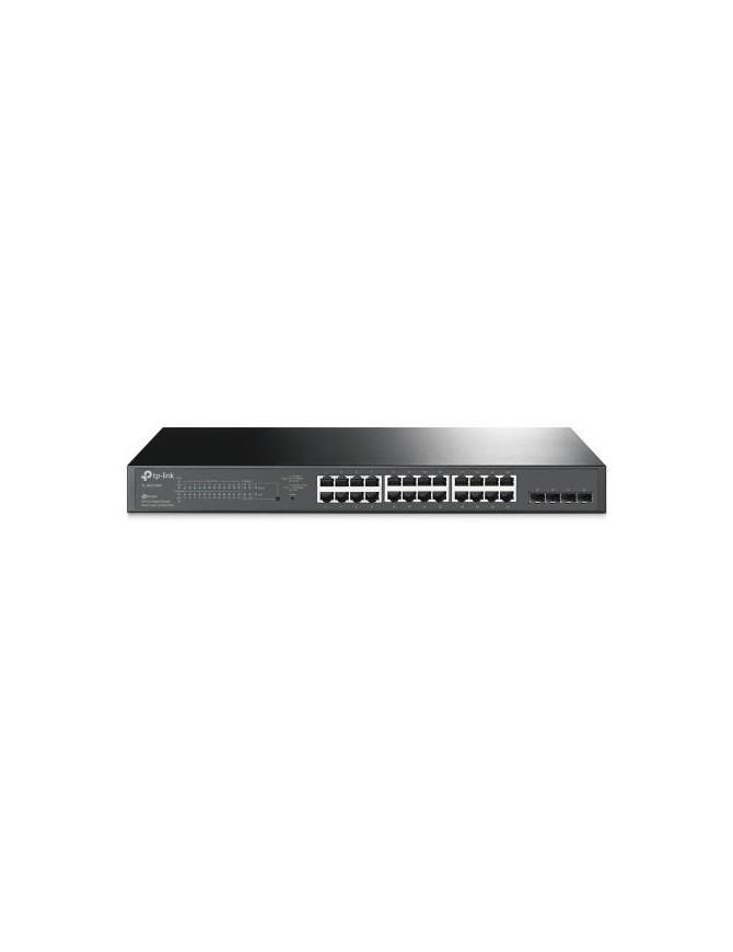 Switch TP-LINK JetStream TL-SG2428P, 24 porturi, PoE+, Black