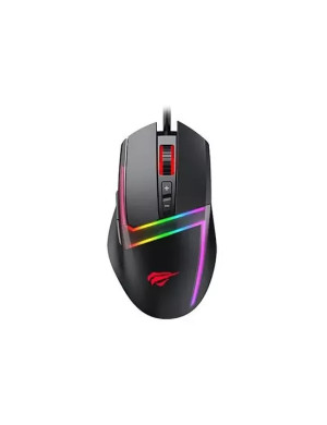 Mouse gaming cu fir HAVIT MS953, 10000 DPI, USB, Black