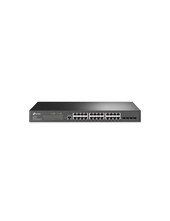 Switch TP-LINK JetStream TL-SG3428, 24 porturi, Black