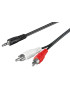 Cablu OEM Jack 3.5mm la 2 x RCA tata 51650, 3 metri