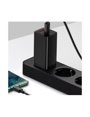 Incarcator retea BASEUS GaN2 Lite CCGAN2L-B01, 65W, USB, USB Type-C, QuickCharge, negru