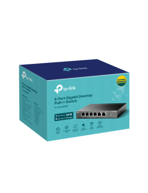 Switch TP-LINK TL-SG1006PP, 6 porturi (3 PoE+, 1 PoE++), Black
