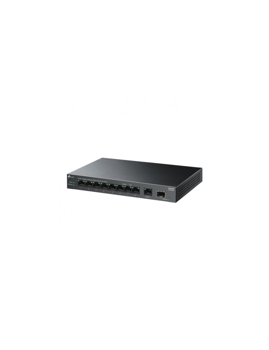 Switch TP-LINK LS1210GP, 8 porturi, PoE+, Black