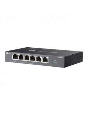Switch TP-LINK DS106GPP, 6 porturi (3 PoE+, 1 PoE++), Black