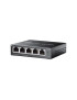 Switch TP-LINK ES205GP, 5 porturi (4 PoE+), Black